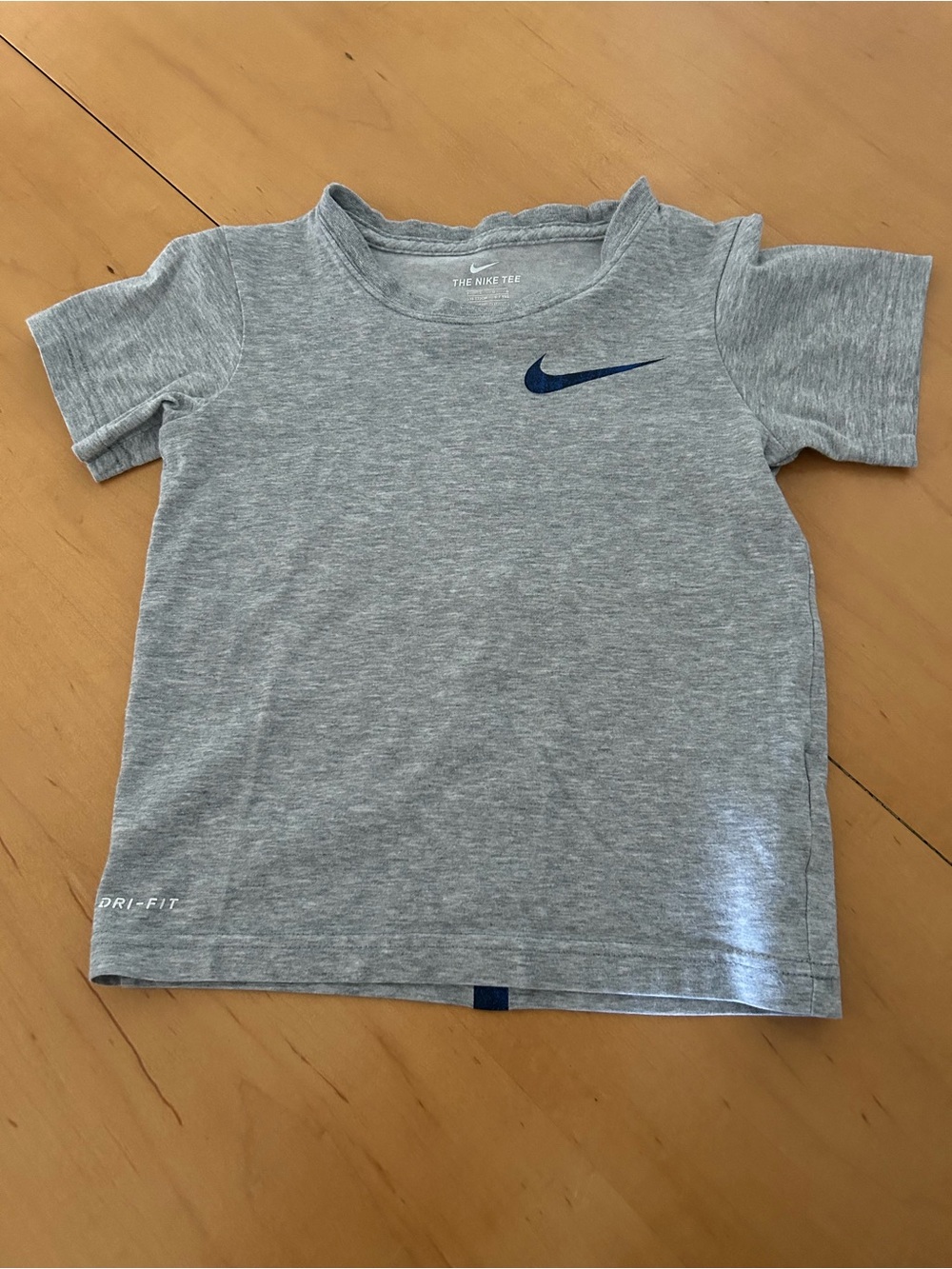 Boys gray Nike tee